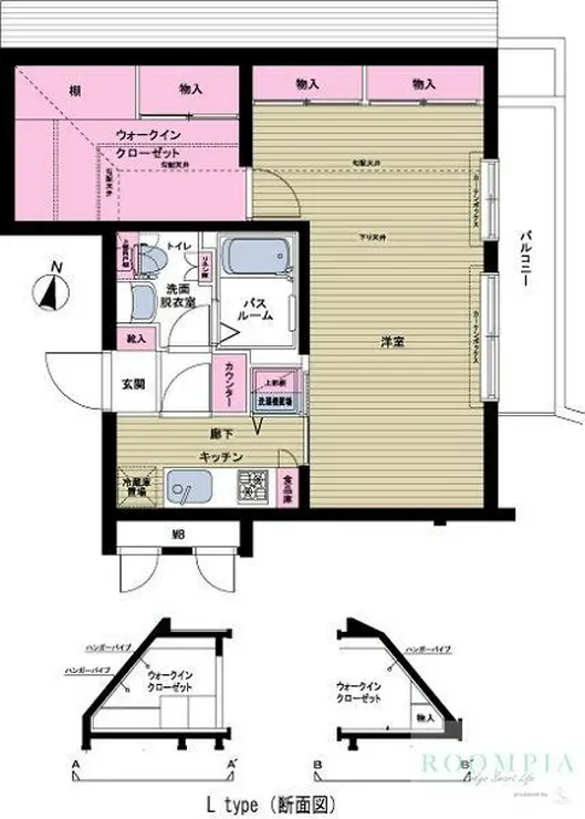 トーシンフェニックス中野新橋パインアイル 5階階 間取り