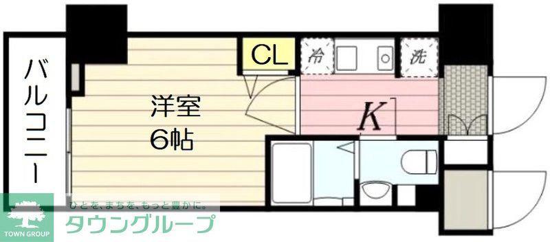 N-STAGE 三郷(1K/8階)の間取り写真