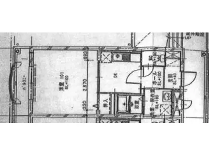 スカイマンションA棟(1K/3階)の間取り写真