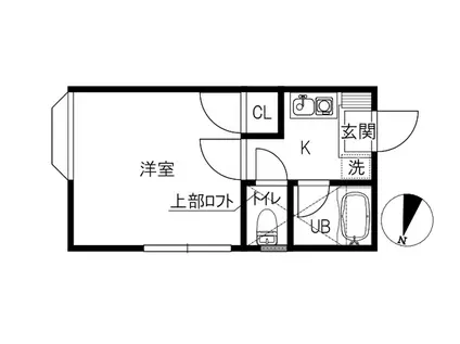 スペランツァ横山町(1K/2階)の間取り写真
