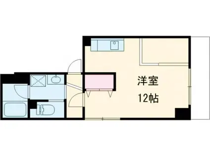 エオナス浜田(ワンルーム/3階)の間取り写真