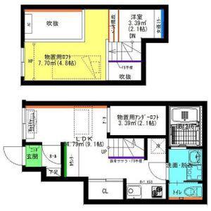 RAFFINE賑町(ワンルーム/1階)の間取り写真