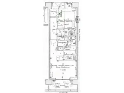 パークシティ高田馬場(ワンルーム/2階)の間取り写真