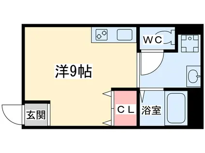 北天満ロイヤルハイツ(1K/1階)の間取り写真