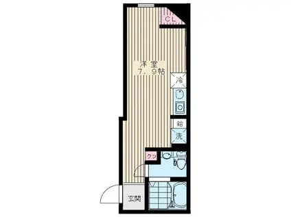 クレドコート荻窪(ワンルーム/4階)の間取り写真