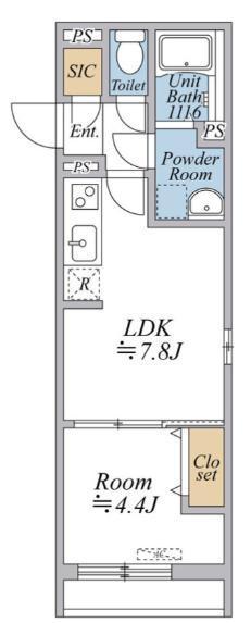 リブリ・曳舟(1LDK/2階)の間取り写真