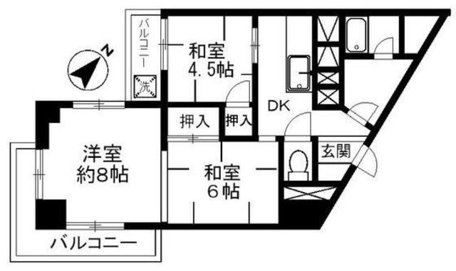 八王子はざま(3DK/11階)の間取り写真