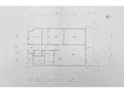 ライオンズマンション第3大通(2SLDK/3階)の間取り写真