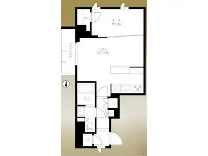 DELCCS両国(1LDK/7階)の間取り写真