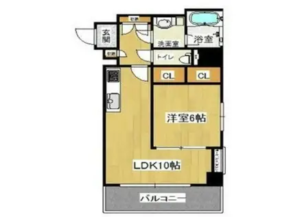 CITY SPIRE十三東(1LDK/4階)の間取り写真