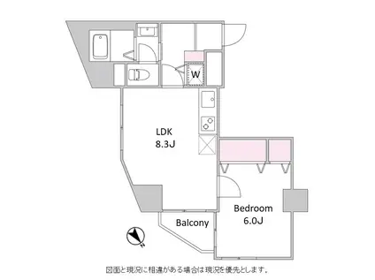 藤和東池袋コープ(1LDK/6階)の間取り写真