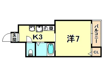 ハウスアサヒ屋(1K/2階)の間取り写真