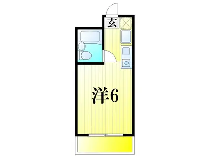 キャロット我孫子(ワンルーム/4階)の間取り写真