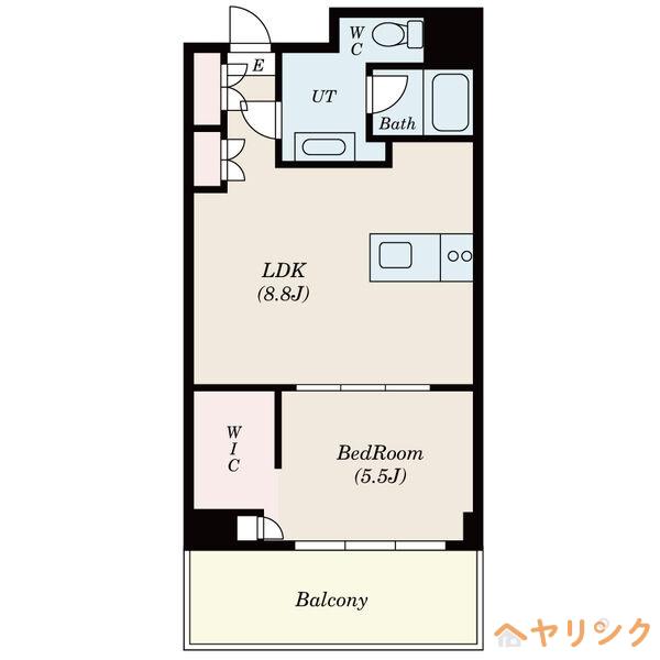SKBUILDING-7(1LDK/6階)の間取り写真