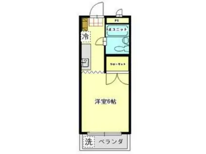 アレイフラッツ大舘(1K/1階)の間取り写真