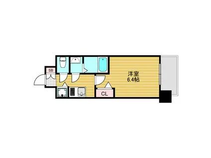 アドバンス新大阪ウエストゲートII(1K/5階)の間取り写真