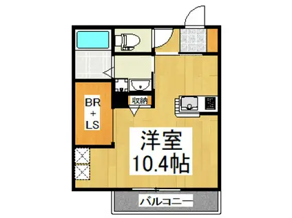 オリーブハウス(ワンルーム/3階)の間取り写真