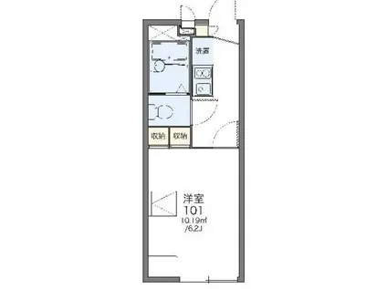 レオパレスORION(1K/2階)の間取り写真