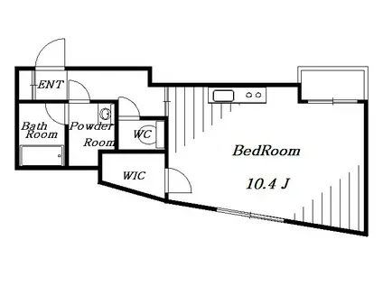 クラストガーデンIII(ワンルーム/2階)の間取り写真