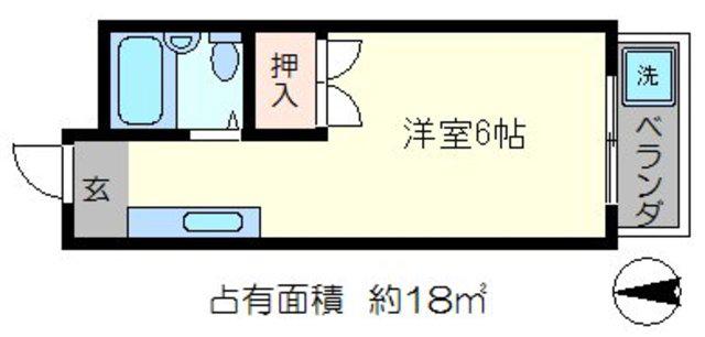 TTMハイツ(1K/3階)の間取り写真