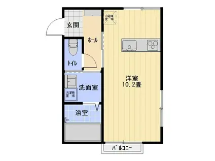 NEXUS(1K/2階)の間取り写真