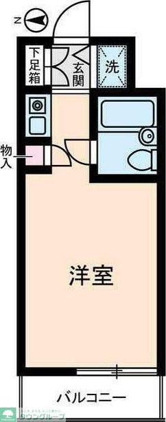 ダイホープラザ鶴見(ワンルーム/2階)の間取り写真