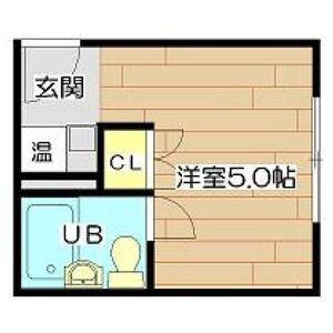 DWELL高槻(ワンルーム/8階)の間取り写真