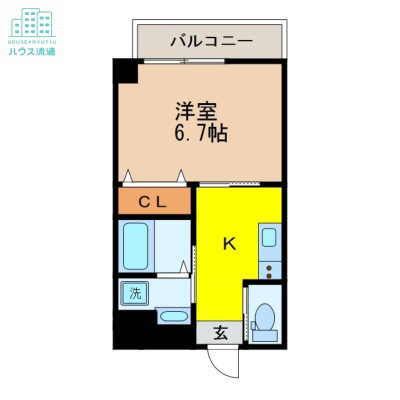 A&M FELICIE(1K/2階)の間取り写真