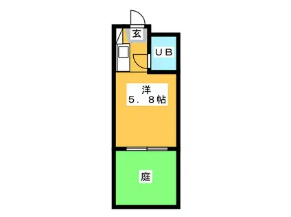 アネックス焼津(ワンルーム/1階)の間取り写真