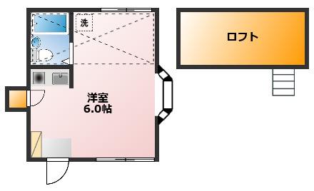 ブランメゾン上福岡(ワンルーム/1階)の間取り写真