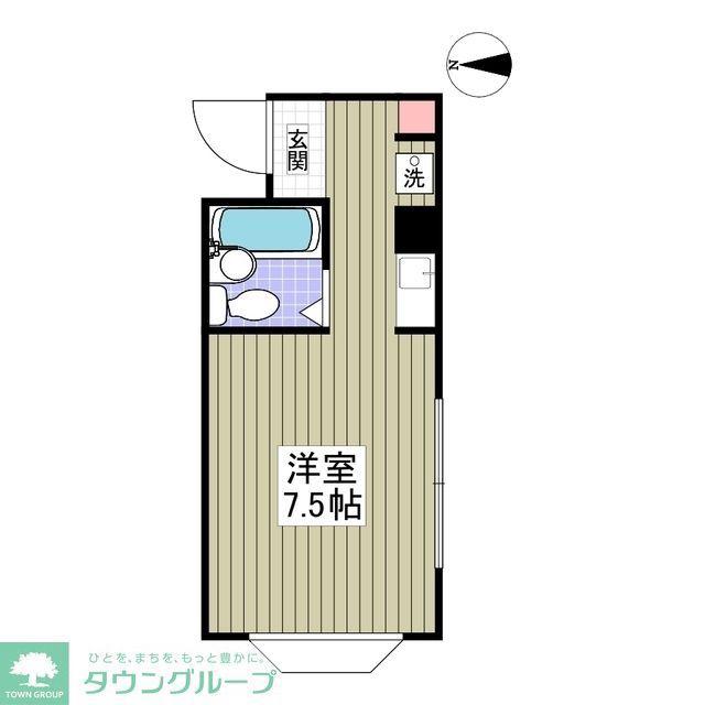 スター菊名(ワンルーム/3階)の間取り写真