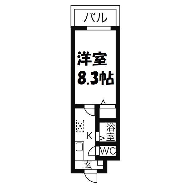TS DREAM(1K/4階)の間取り写真