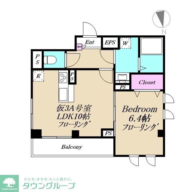 XEVO吉祥寺(1LDK/3階)の間取り写真
