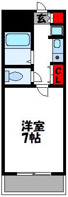セルシオ近大東(1K/3階)の間取り写真