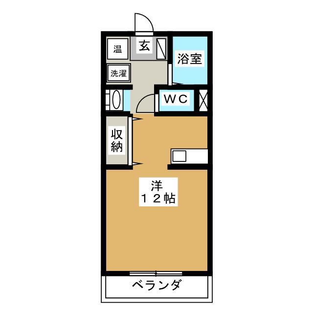 コンチェルト・M(ワンルーム/2階)の間取り写真