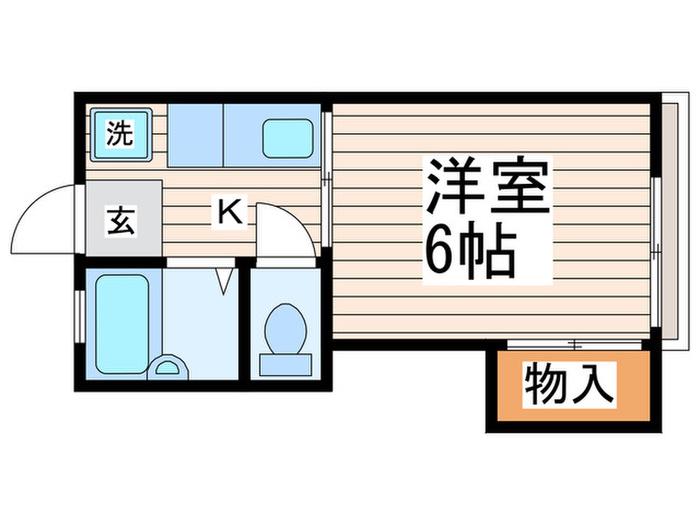 ソフィアハイム(1K/2階)の間取り写真