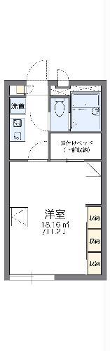 レオパレスYANAGI(1K/1階)の間取り写真