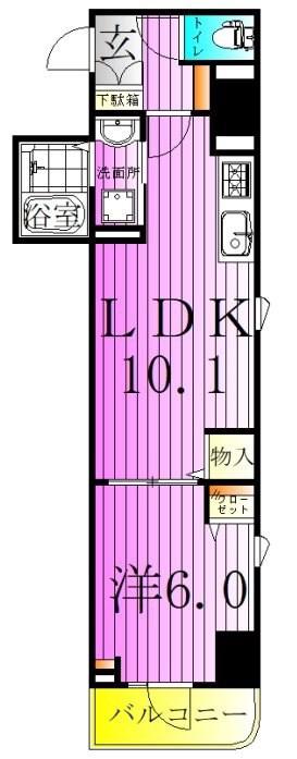 QUALISTA クオリスタ(1LDK/7階)の間取り写真
