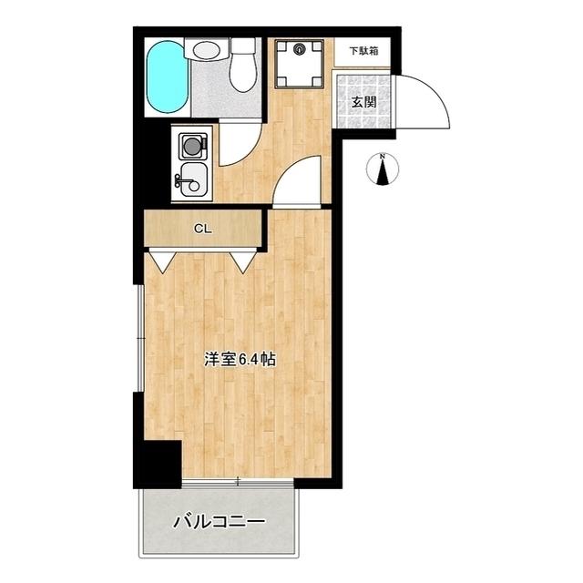 プレミール日吉(1K/3階)の間取り写真