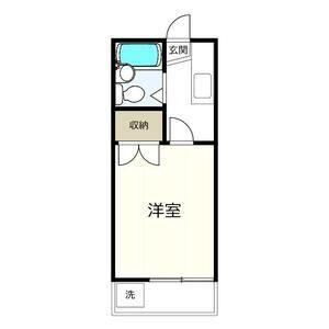 カレッジハウス3(1K/2階)の間取り写真