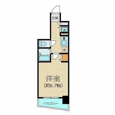 プレサンス新宿御苑前アルティメット(1K/5階)の間取り写真