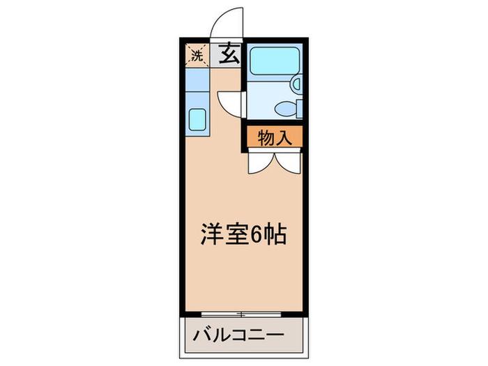 メゾンド・シエヌー・諏訪の森(ワンルーム/2階)の間取り写真