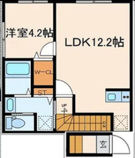 エクセルコート江古田(1LDK/2階)の間取り写真