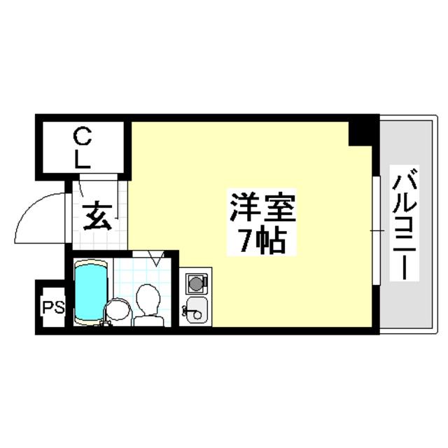 アークハイツ(ワンルーム/2階)の間取り写真