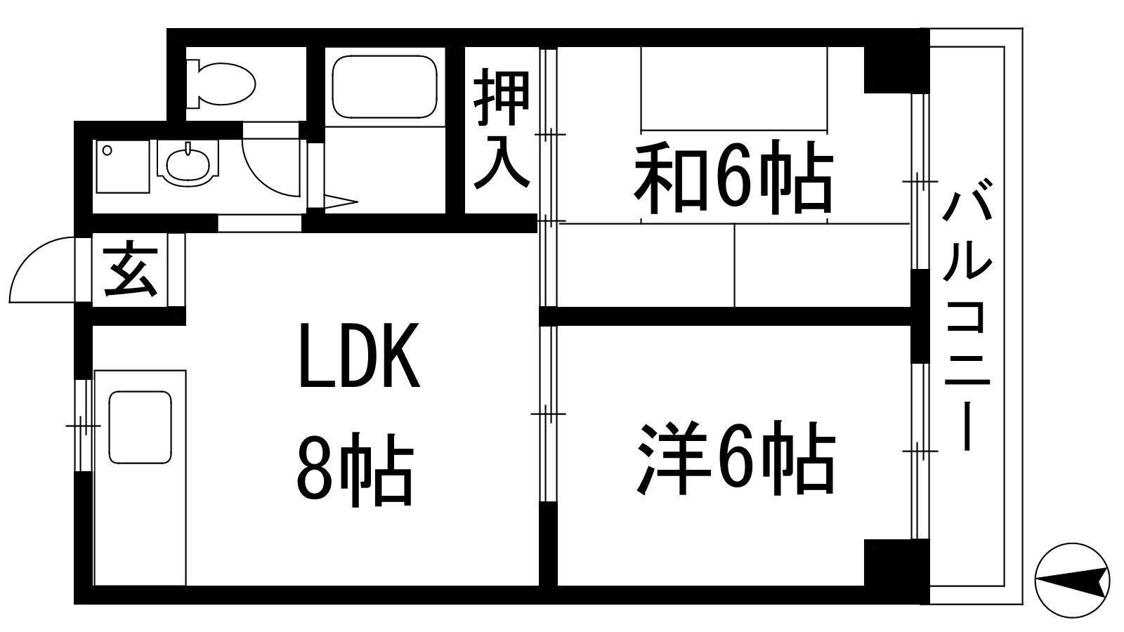 Z-RIZE宝塚プレリュード(2LDK/1階)の間取り写真