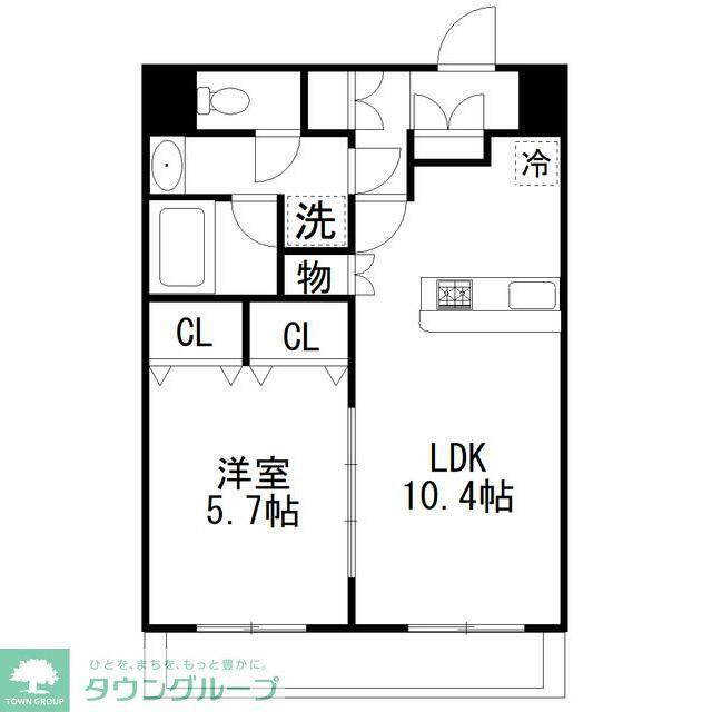 PRESCELTO壱番館(1LDK/3階)の間取り写真