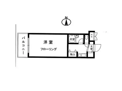 アンシャンテ御影(ワンルーム/1階)の間取り写真