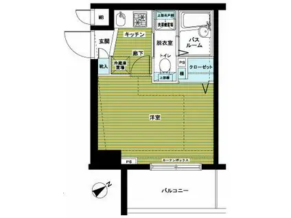 トーシンフェニックス新横濱イクシール(1K/10階)の間取り写真