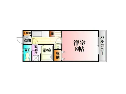 コンフォート和泉(1K/2階)の間取り写真