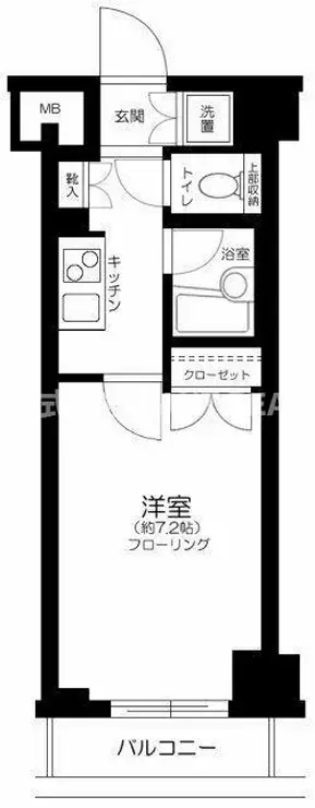 パレステュディオ新宿パークサイド 4階階 間取り